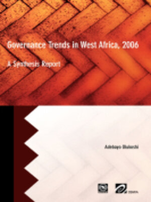 cover image of Governance Trends in West Africa 2006